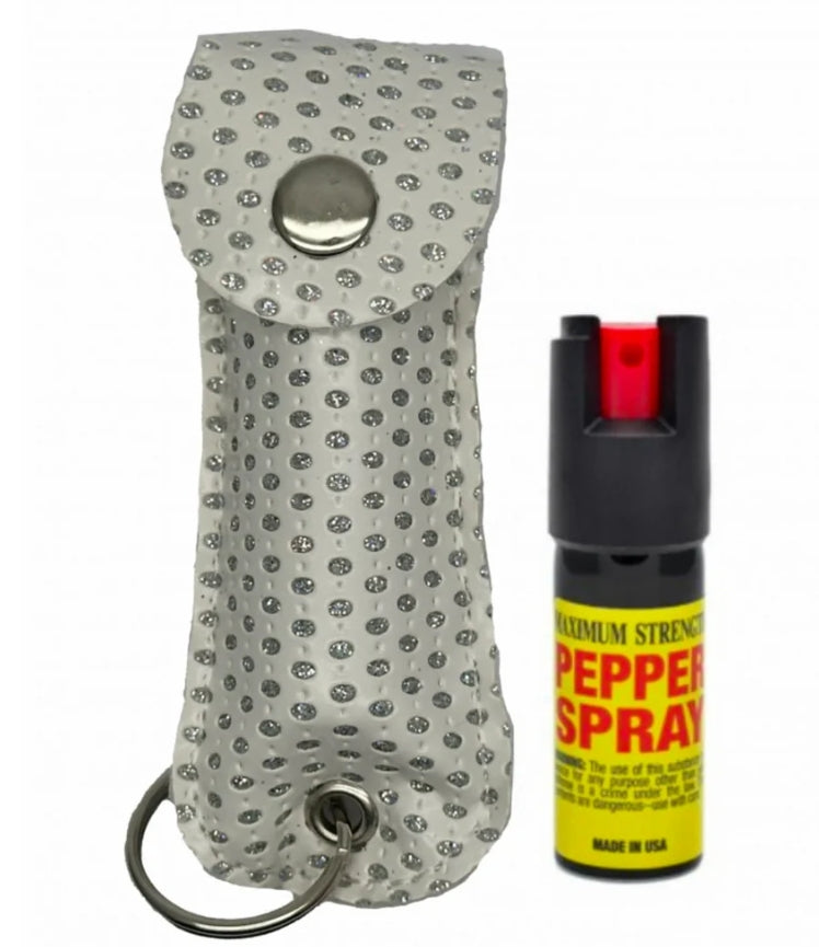 Designer Case Keychain Personal Defense Pepper Spray OC-18 1/2 oz