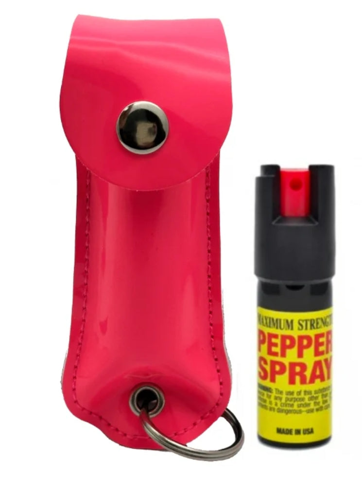 Designer Case Keychain Personal Defense Pepper Spray OC-18 1/2 oz