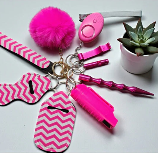 Safety Keychain - Design Set with Pepper Spray