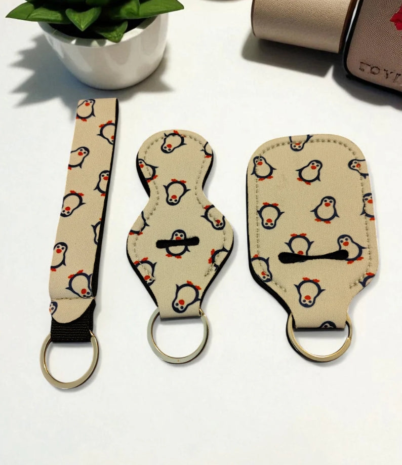 3 Piece Designer Keychain Set
