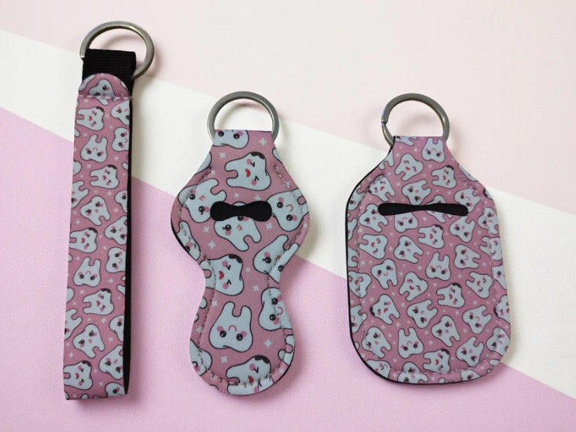 3 Piece Designer Keychain Set