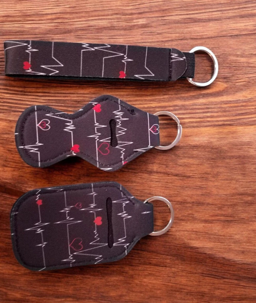 3 Piece Designer Keychain Set