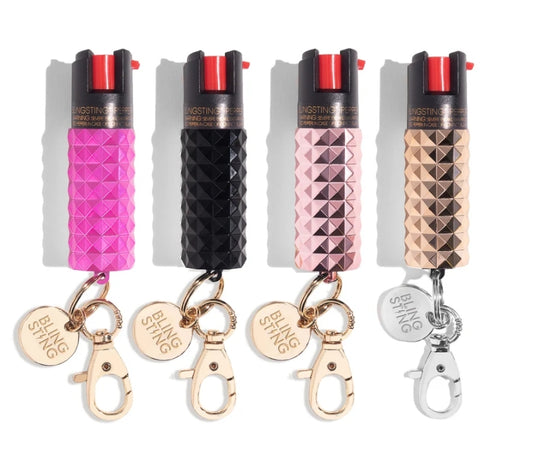 BLING STING Metallic Studded Pepper Sprays