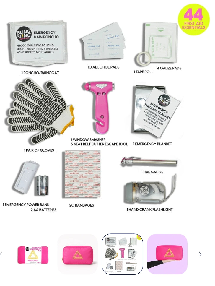 BLING STING Car Emergency Roadside Kit