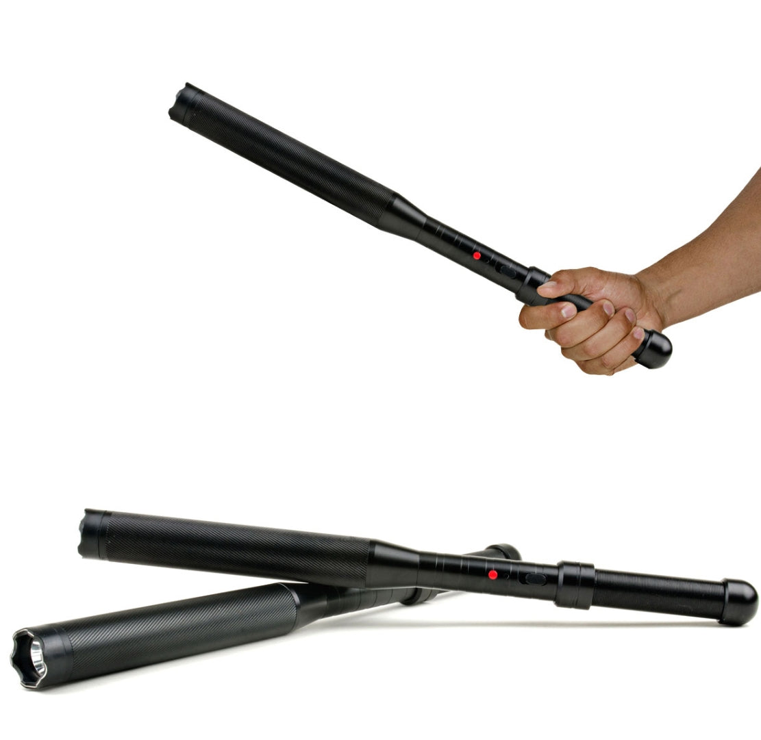 GUARD DOG - TITAN Metal Baton 7500K 260 Lumen Tactical Flashlight Stun Gun