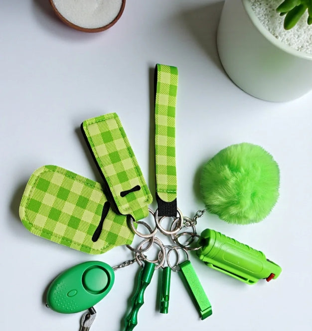 Safety Keychain - Design Set 9pc with Pepper Spray