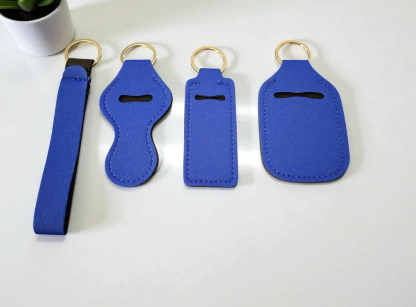 4 Piece Solid Keychain Set