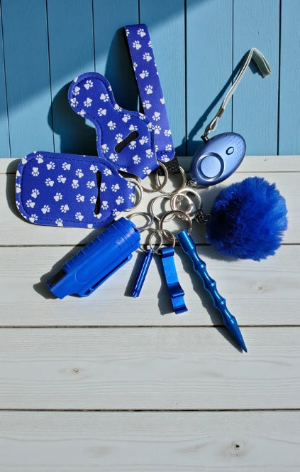 Safety Keychain - Design Set 9pc with Pepper Spray