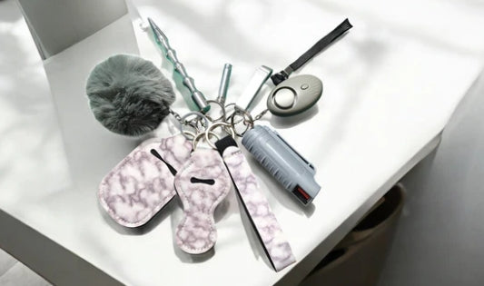 Safety Keychain - Design Set 9pc with Pepper Spray