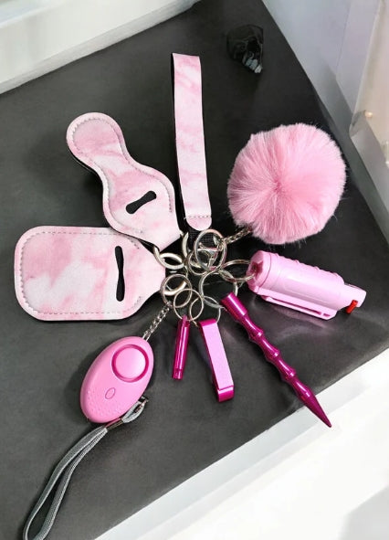 Safety Keychain - Design Set 9pc with Pepper Spray