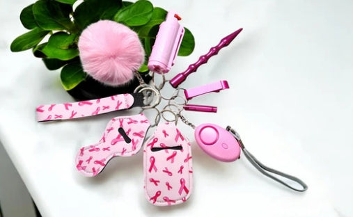 Safety Keychain - Design Set 9pc with Pepper Spray