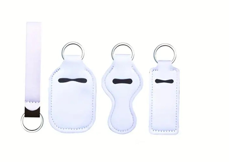 4 Piece Solid Keychain Set