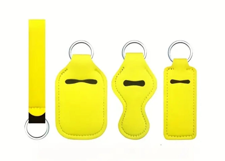 4 Piece Solid Keychain Set