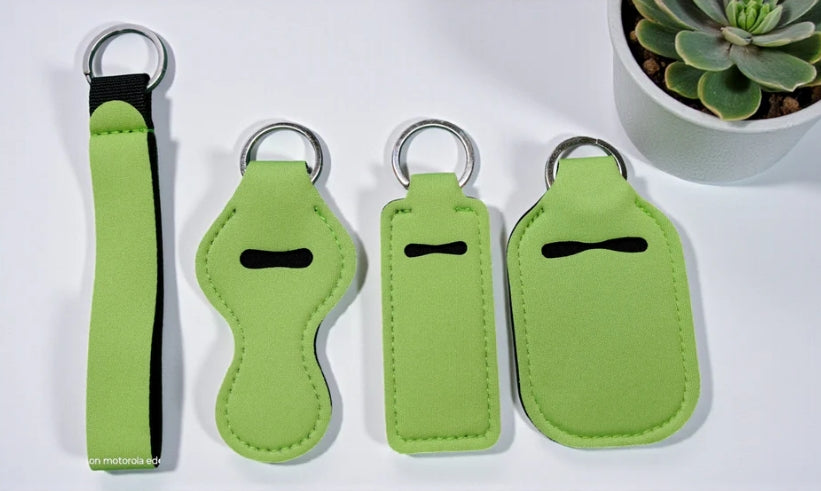 4 Piece Solid Keychain Set