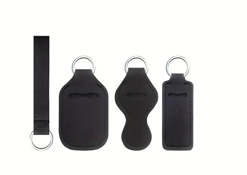 4 Piece Solid Keychain Set