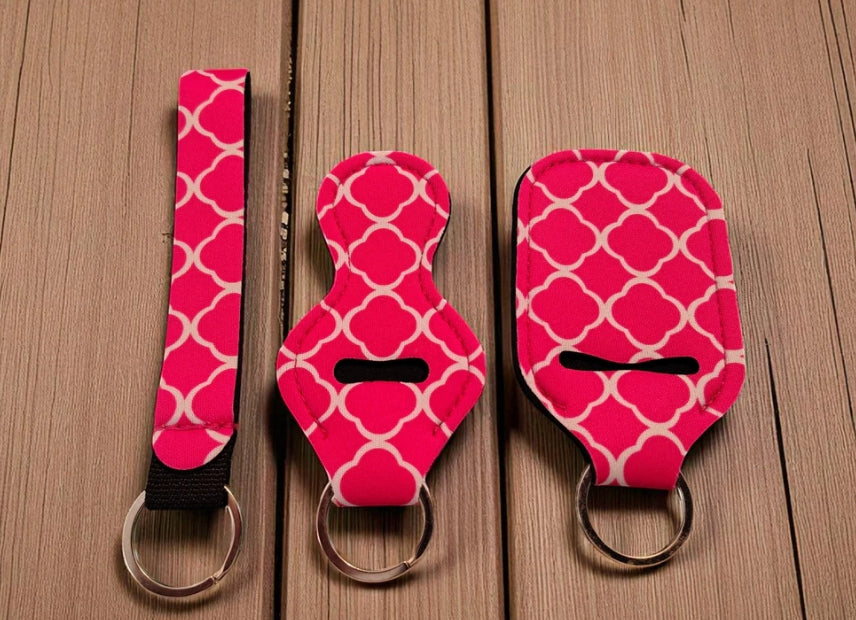 3 Piece Designer Keychain Set