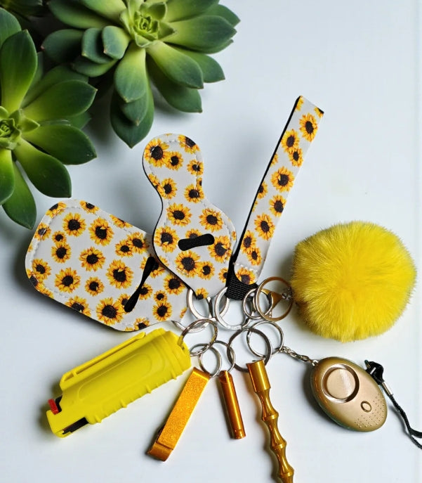 Safety Keychain - Design Set 9pc with Pepper Spray