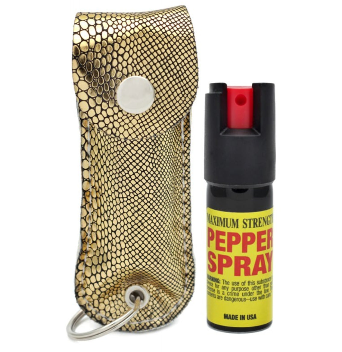 Designer Case Keychain Personal Defense Pepper Spray OC-18 1/2 oz