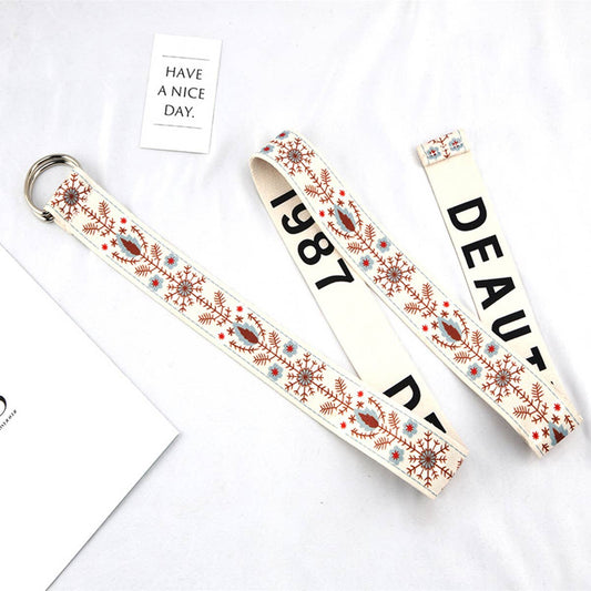 CWABE0951_CANVAS DOUBLE BUCKLE JEANS DECORATIVE BELT: TYPE4 / (OS) 1