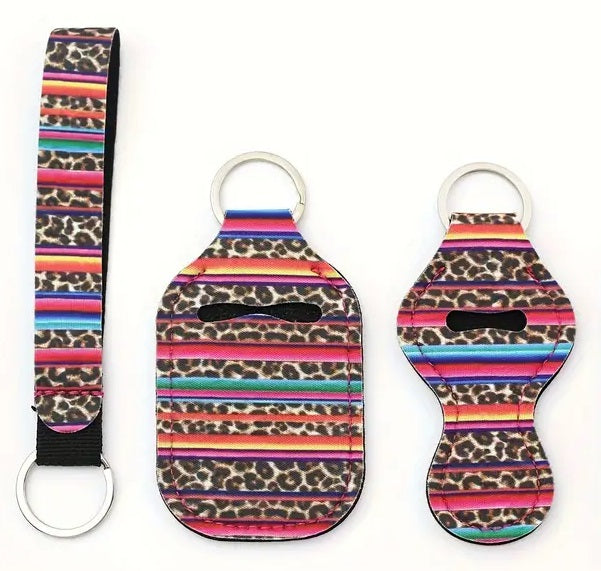 3 Piece Designer Keychain Set