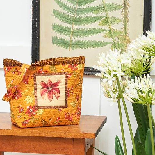 SALE Fall/Harvest Kona Bay Orange Tote Bag 13" x 10"