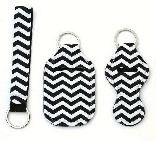 3 Piece Designer Keychain Set