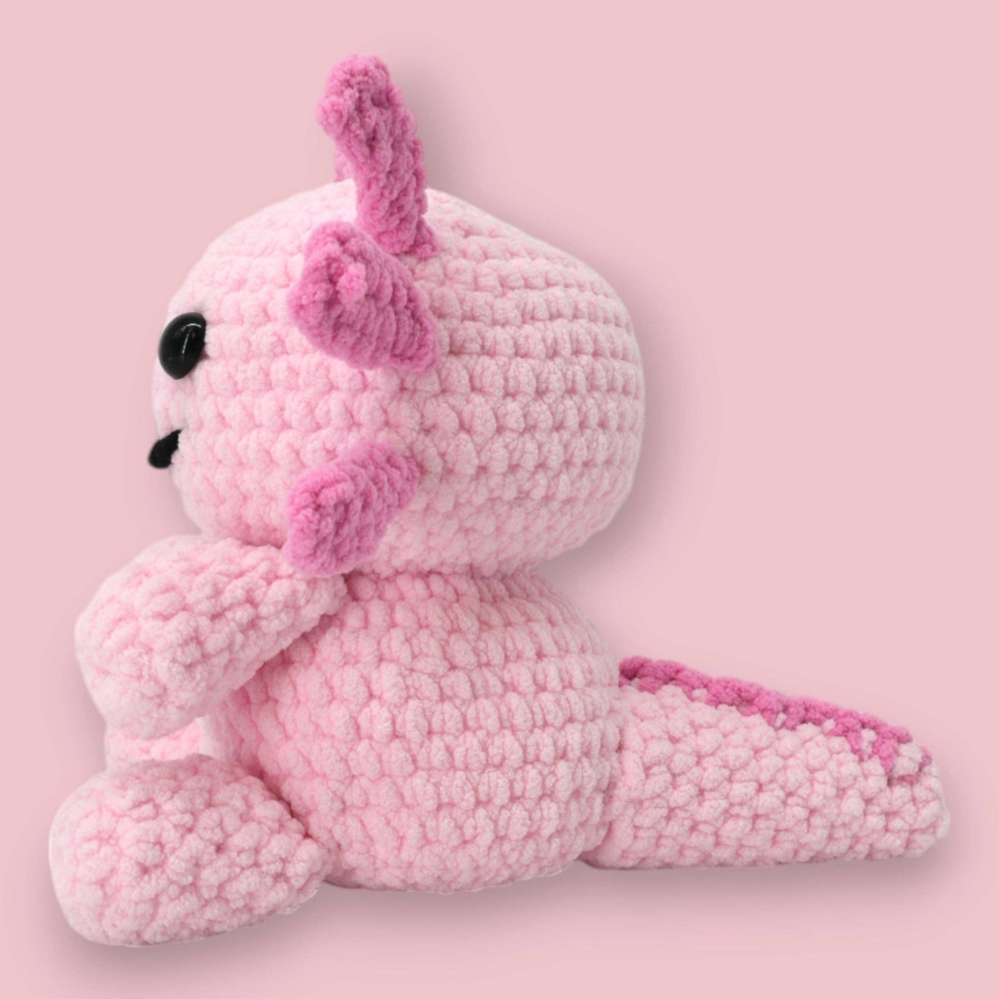 Crochet Axolotl Kit - Alexia the Axolotl Plushie: Pink Axolotl