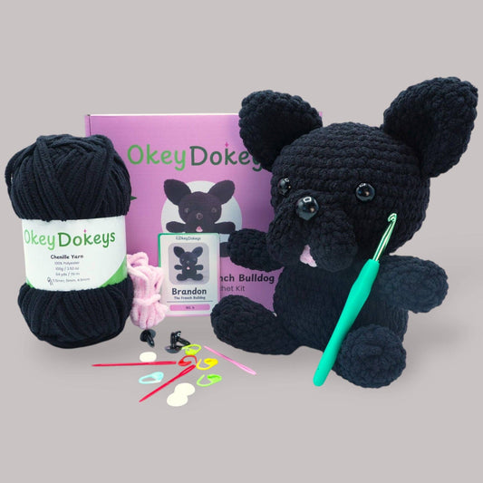 Crochet French Bulldog Kit - Brandon the French Bulldog