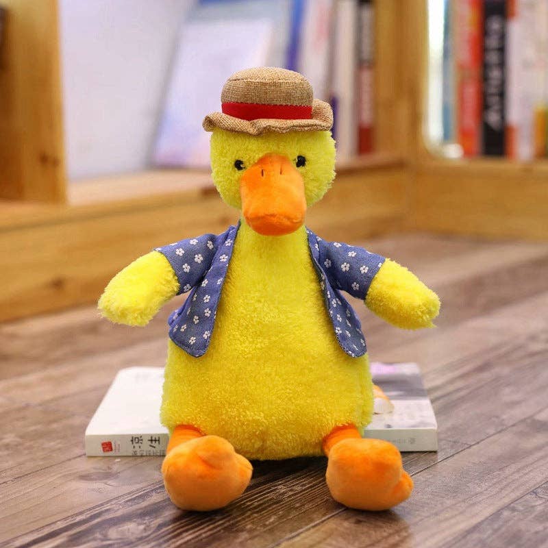 Kawai - Cute Straw Hat Plush Toys: FOX / 30CM