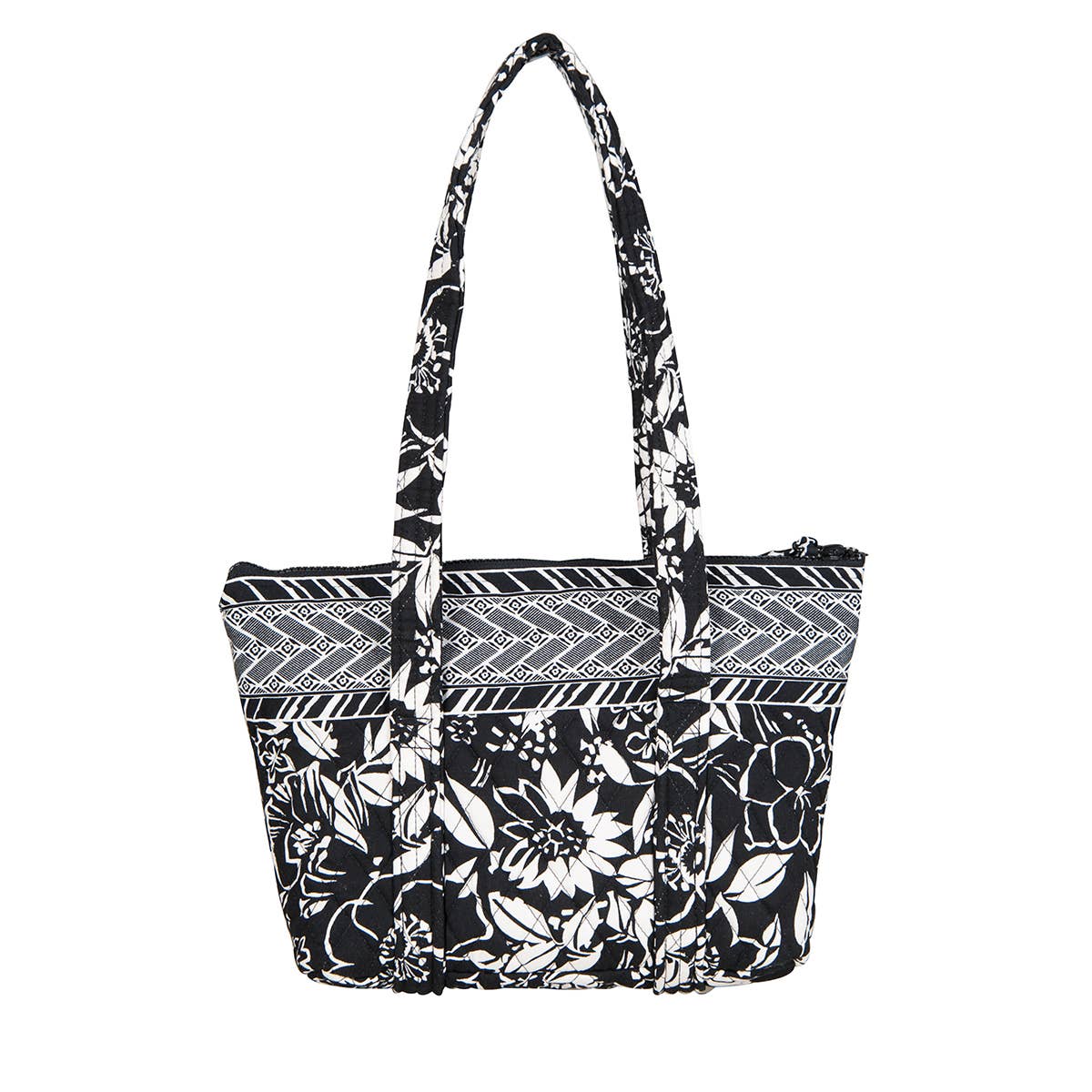 SALE Newport Black Floral Tote Bag 14" x 8.5"