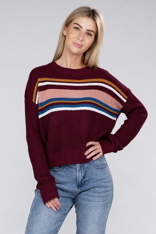 Striped Pullover Sweater