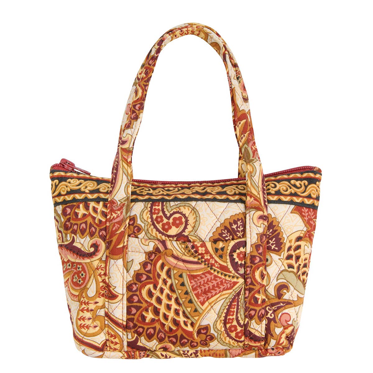 SALE Fall/Harvest Verona Orange Tote Bag 9.5" x 6"