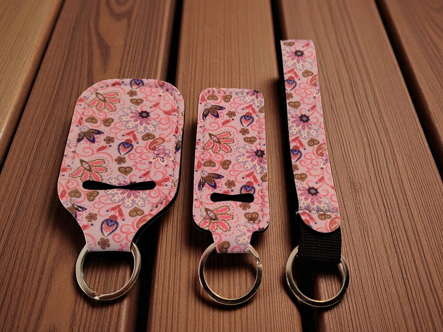 3 Piece Designer Keychain Set