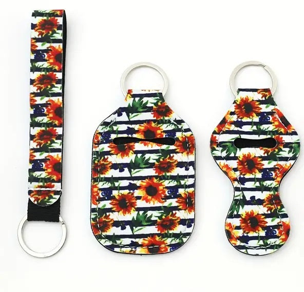 3 Piece Designer Keychain Set