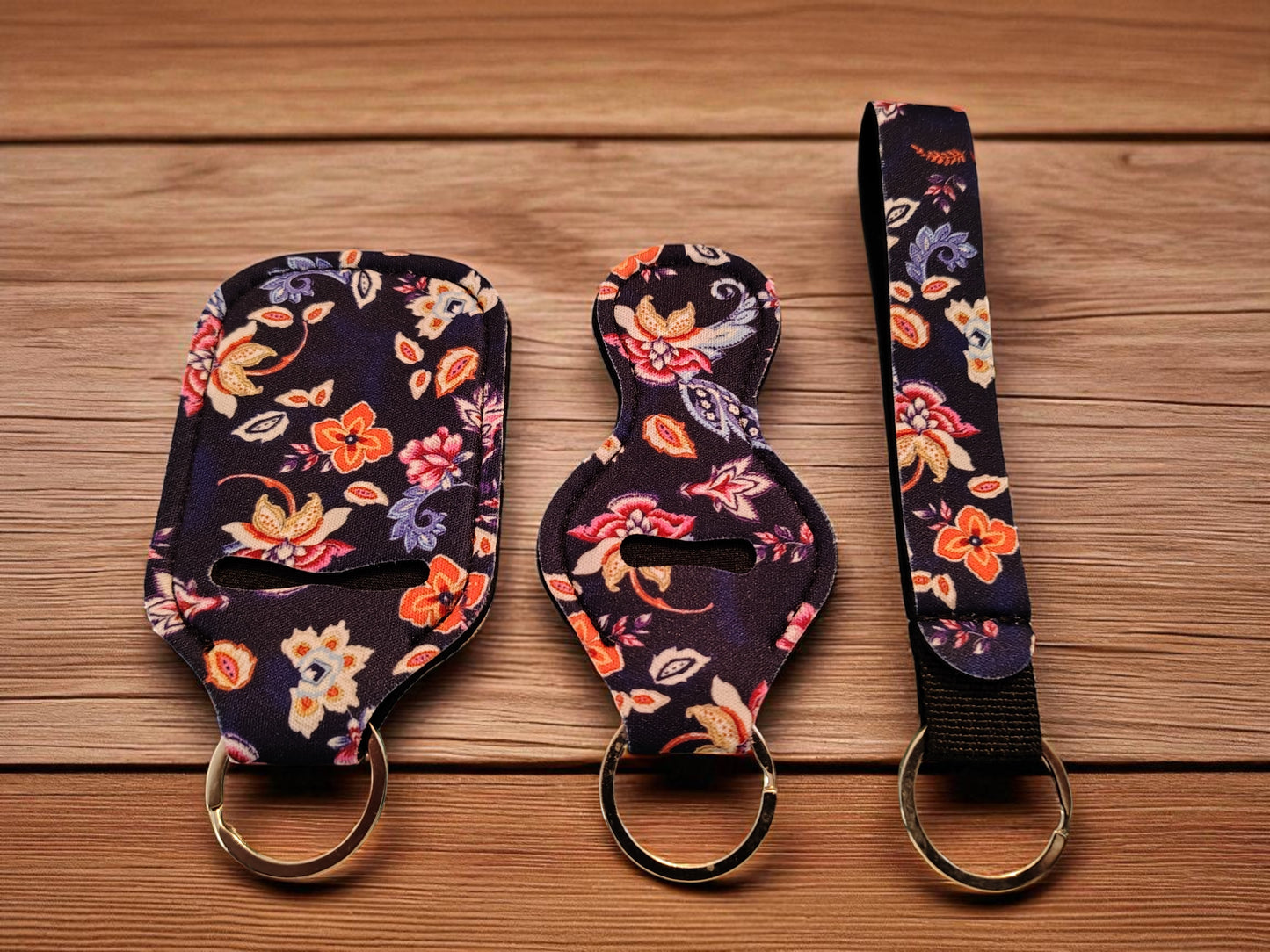 3 Piece Designer Keychain Set