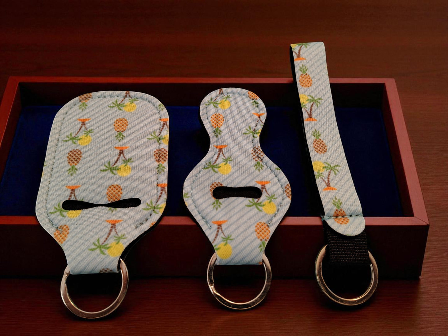 3 Piece Designer Keychain Set