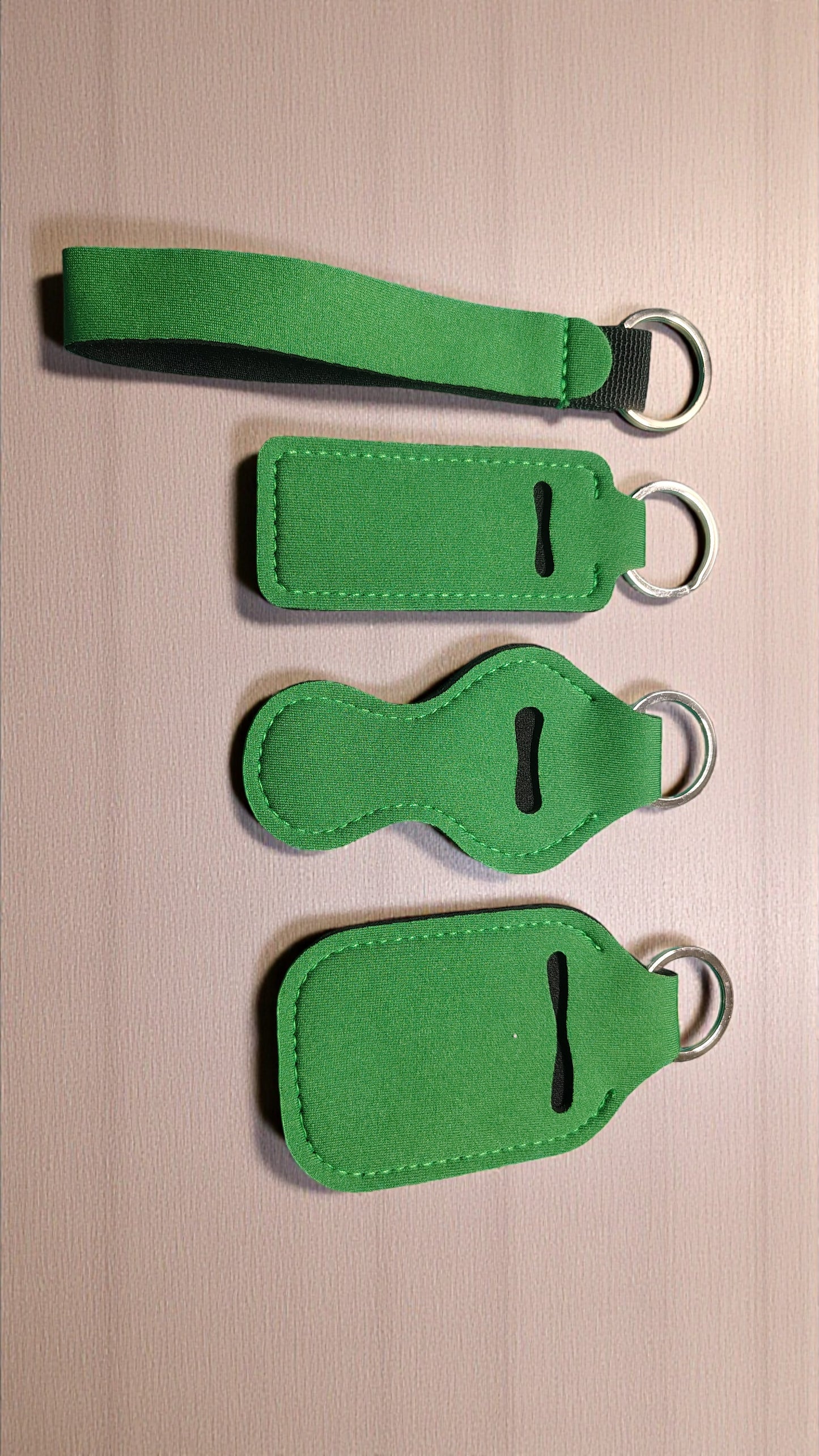 4 Piece Solid Keychain Set