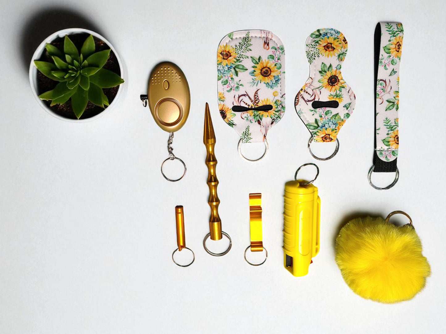 Safety Keychain - Design Set 9pc with Pepper Spray