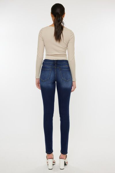 Kancan Mid Rise Gradient Skinny Jeans